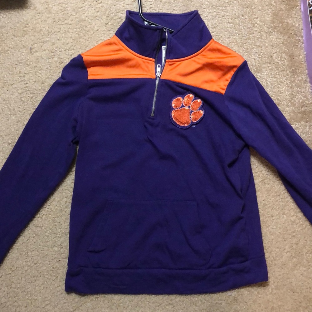 Clemson Quarterzip (PINK)